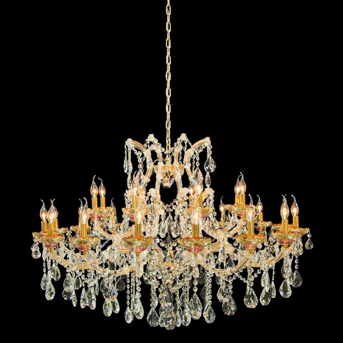 Chantilly Gold Crystal Chandelier - Zelno Lighting