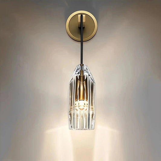 Chap Crystal Shade Wall Sconce - Zelno Lighting