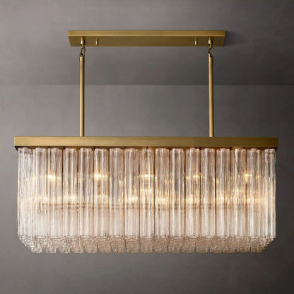 Chelo Rectangle Murano Glass Chandelier - Zelno