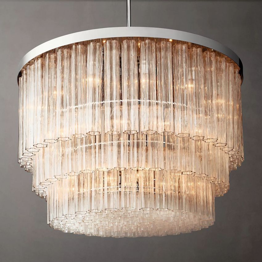 Chelo Round Murano Glass Chandelier - Zelno