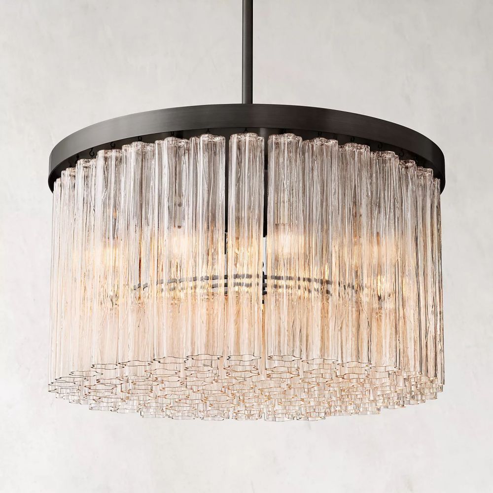 Chelo Round Murano Glass Chandelier - Zelno