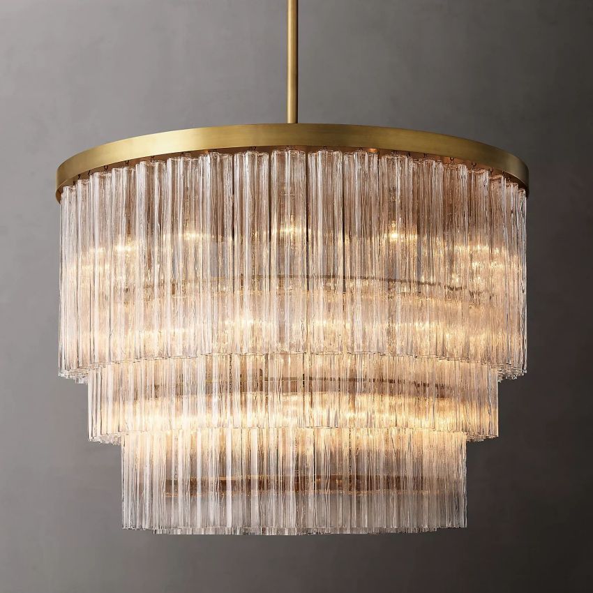 Chelo Round Murano Glass Chandelier - Zelno