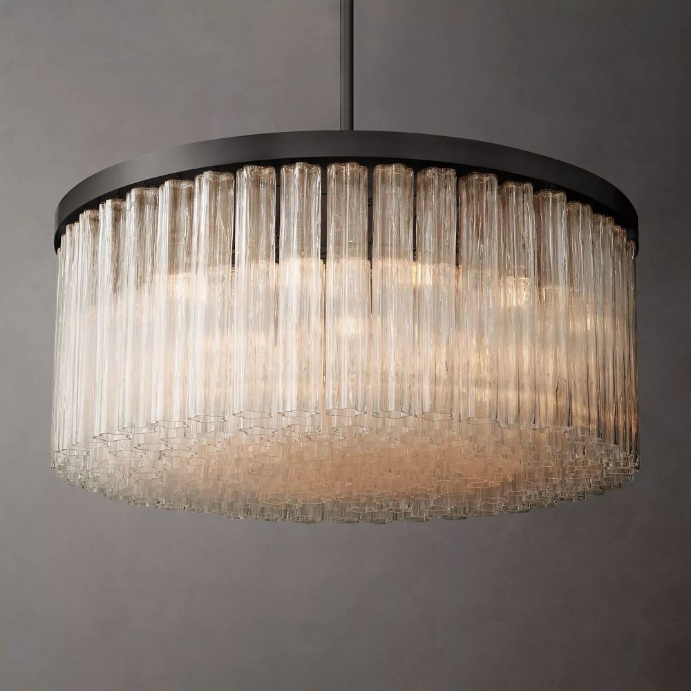 Chelo Round Murano Glass Chandelier - Zelno