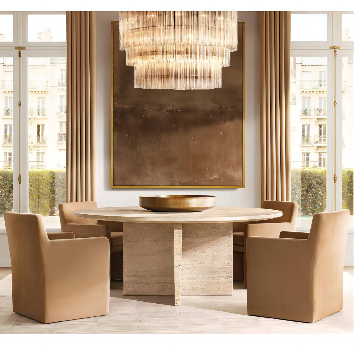 Chelo Round Murano Glass Chandelier - Zelno