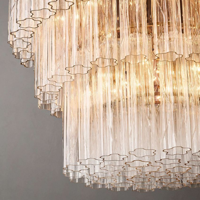 Chelo Round Murano Glass Chandelier - Zelno