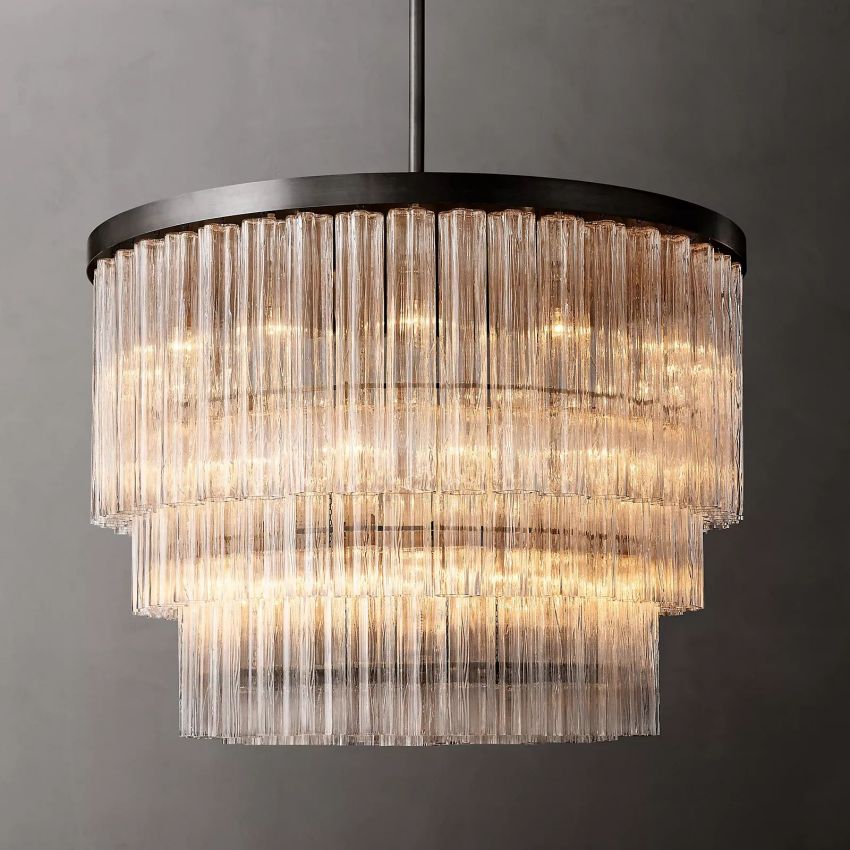Chelo Round Murano Glass Chandelier - Zelno