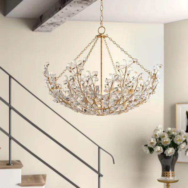 Cherish 6 Lights Round Chandelier - Zelno Lighting