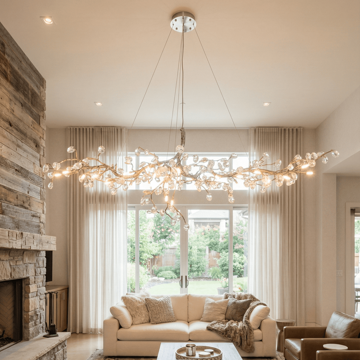 Cherry Blossom Branch Tree Chandelier - Zelno Lighting