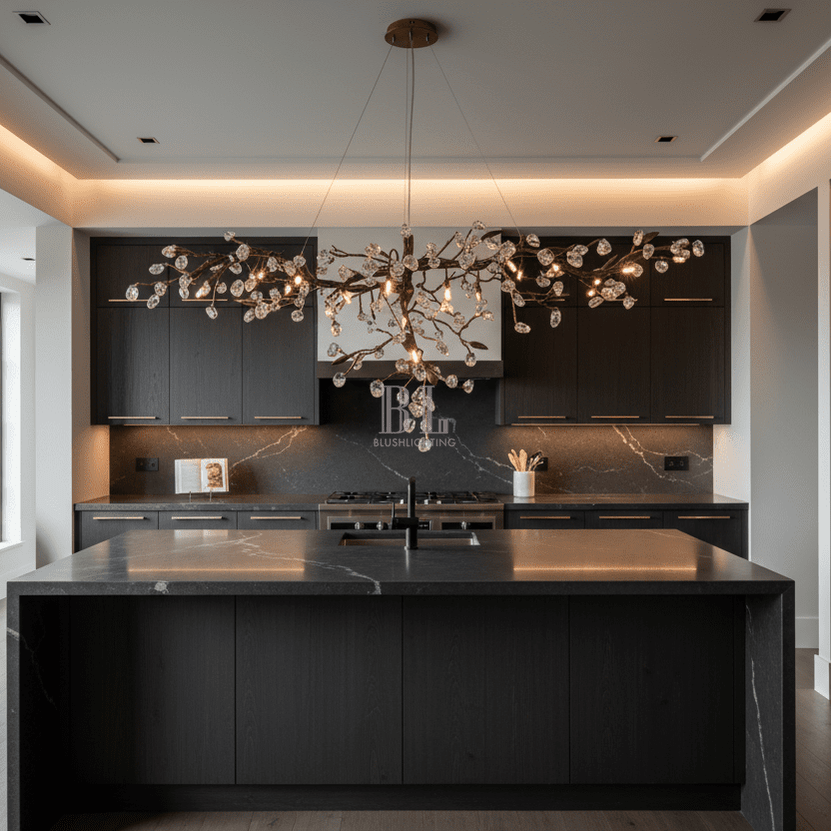 Cherry Blossom Branch Tree Chandelier - Zelno Lighting