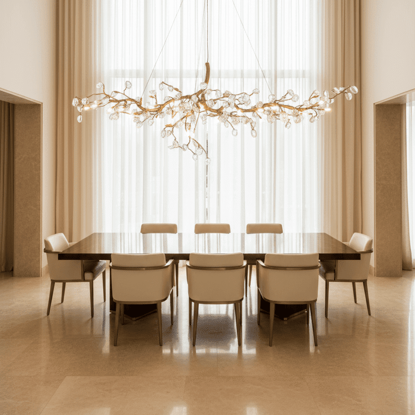 Cherry Blossom Branch Tree Chandelier - Zelno Lighting