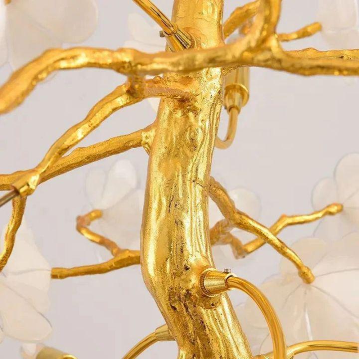 Cherry Dining Room Branch Chandelier - Zelno Lighting