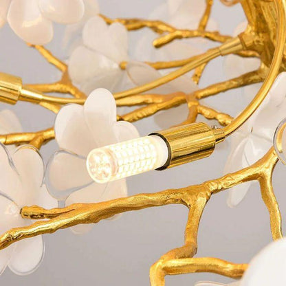Cherry Dining Room Branch Chandelier - Zelno Lighting