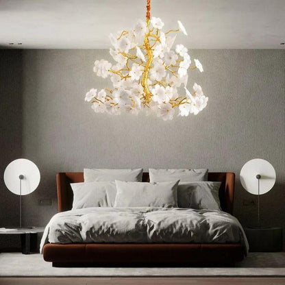Cherry Dining Room Branch Chandelier - Zelno Lighting