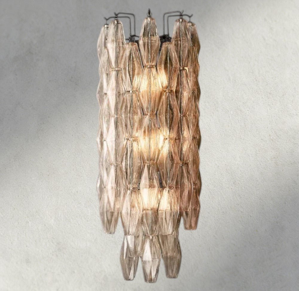 Chiaray CLEAR/ SMOKE GLASS GRAND SCONCE 30" - Zelno