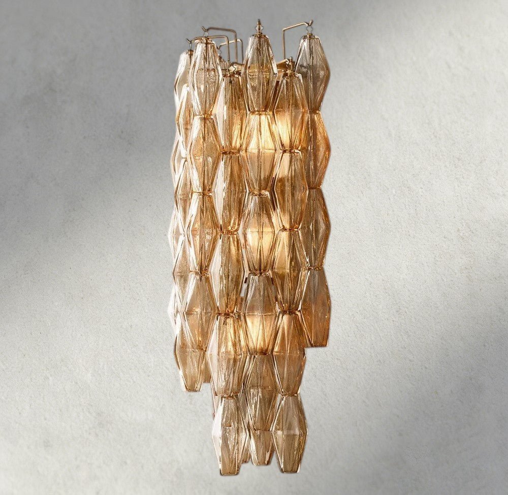 Chiaray CLEAR/ SMOKE GLASS GRAND SCONCE 30" - Zelno