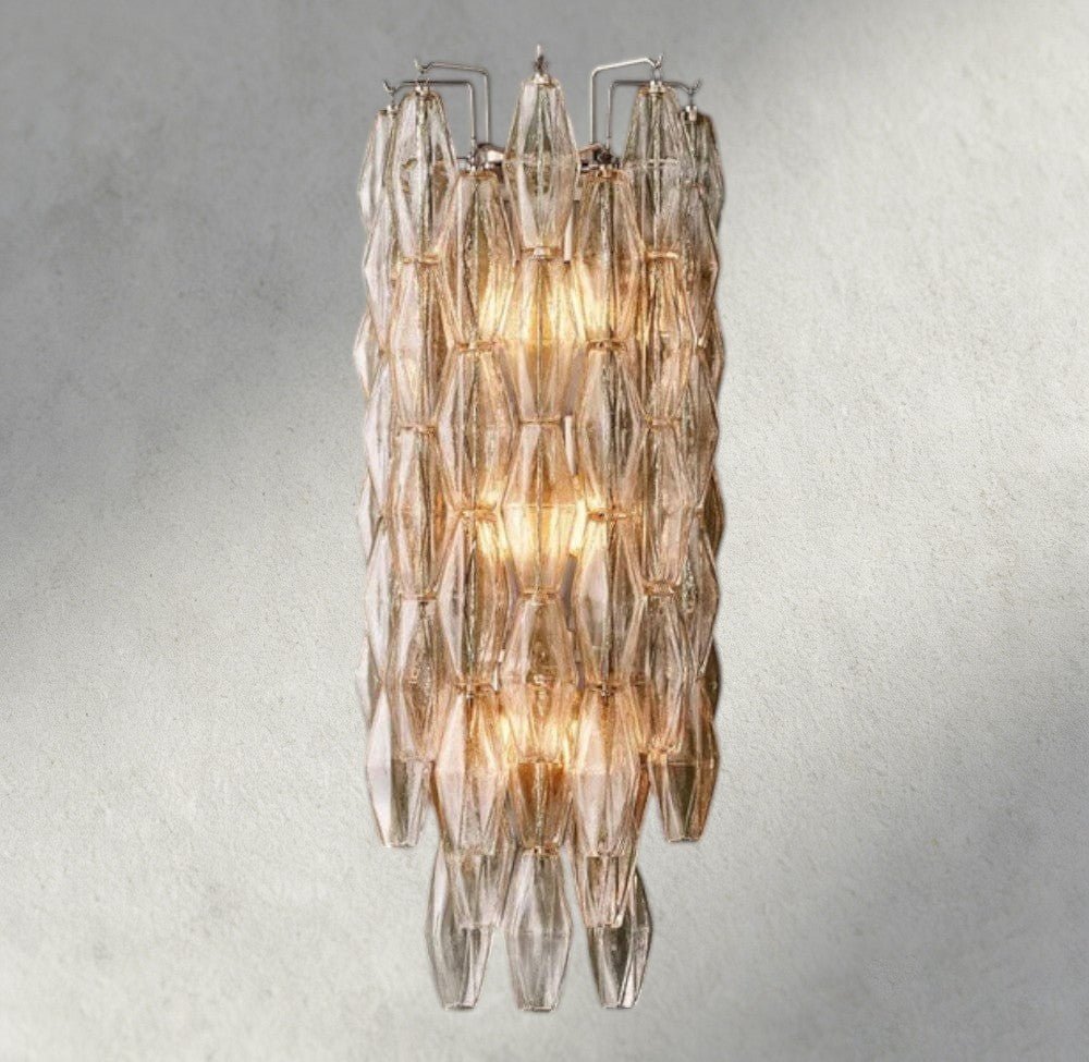 Chiaray CLEAR/ SMOKE GLASS GRAND SCONCE 30" - Zelno