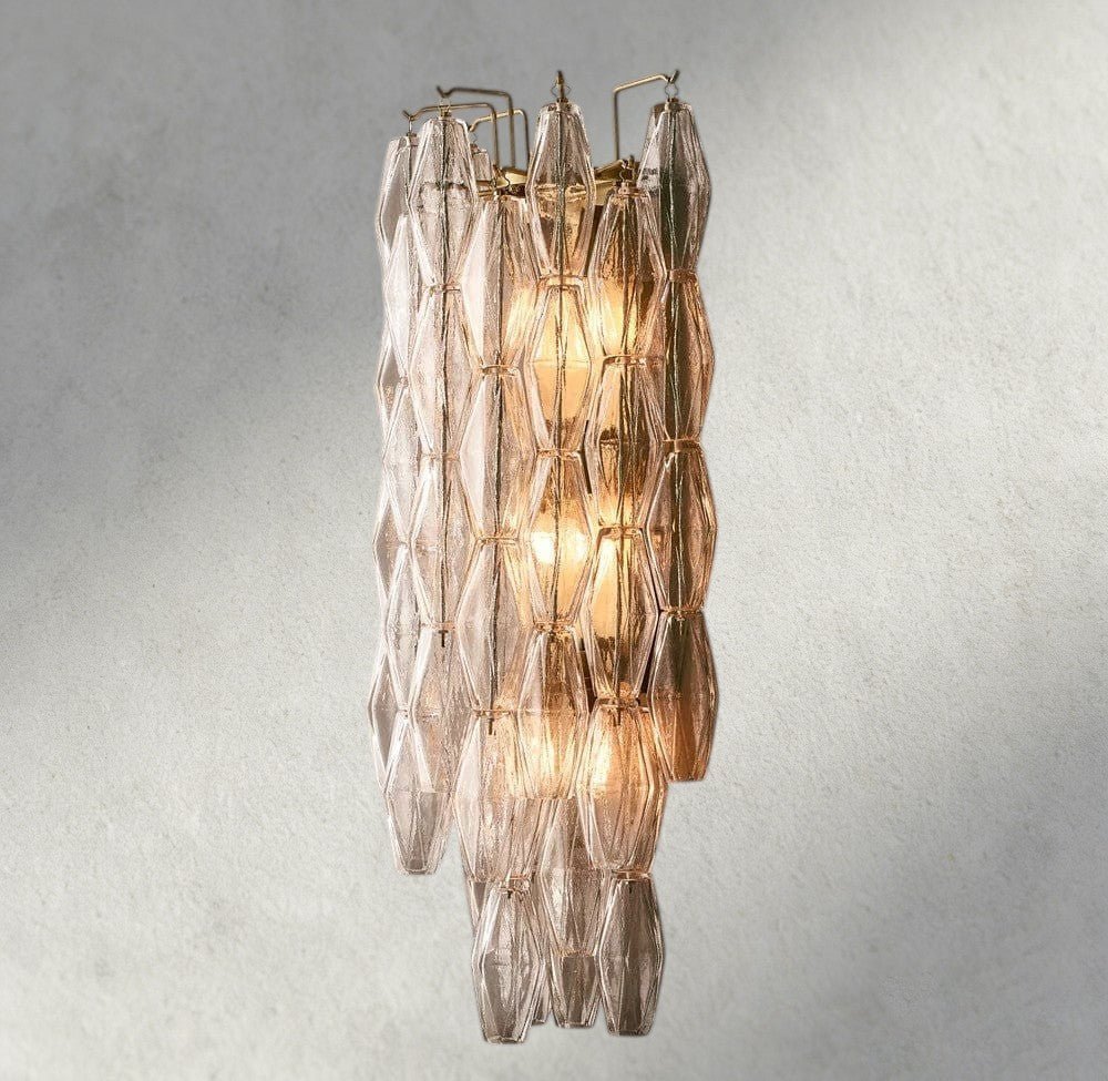 Chiaray CLEAR/ SMOKE GLASS GRAND SCONCE 30" - Zelno