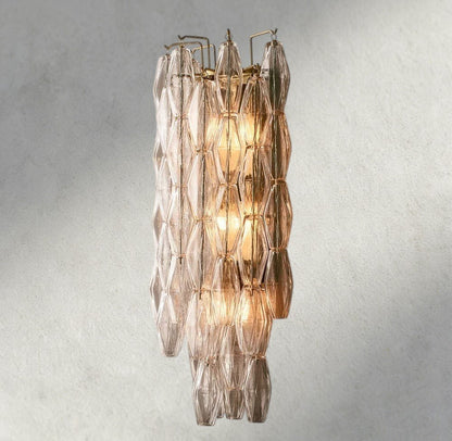 Chiaray CLEAR/ SMOKE GLASS GRAND SCONCE 30" - Zelno