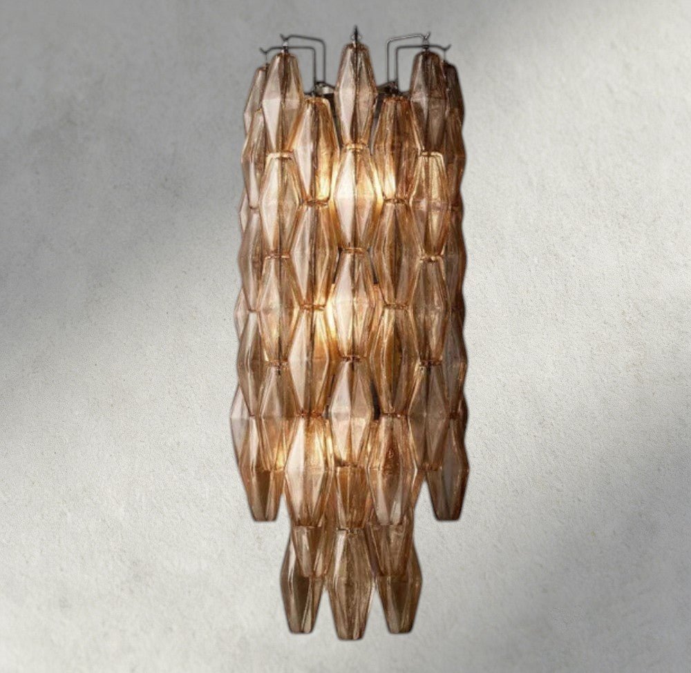 Chiaray CLEAR/ SMOKE GLASS GRAND SCONCE 30" - Zelno
