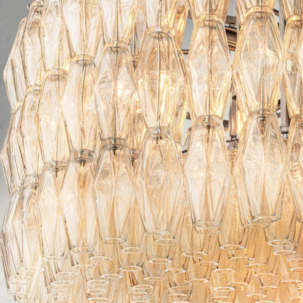 Chiaray Clear/ Smoke Glass Round Chandelier 37", 47", 62" - Zelno