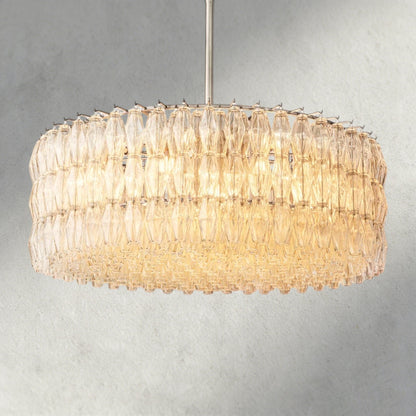 Chiaray Clear/ Smoke Glass Round Chandelier 37", 47", 62" - Zelno