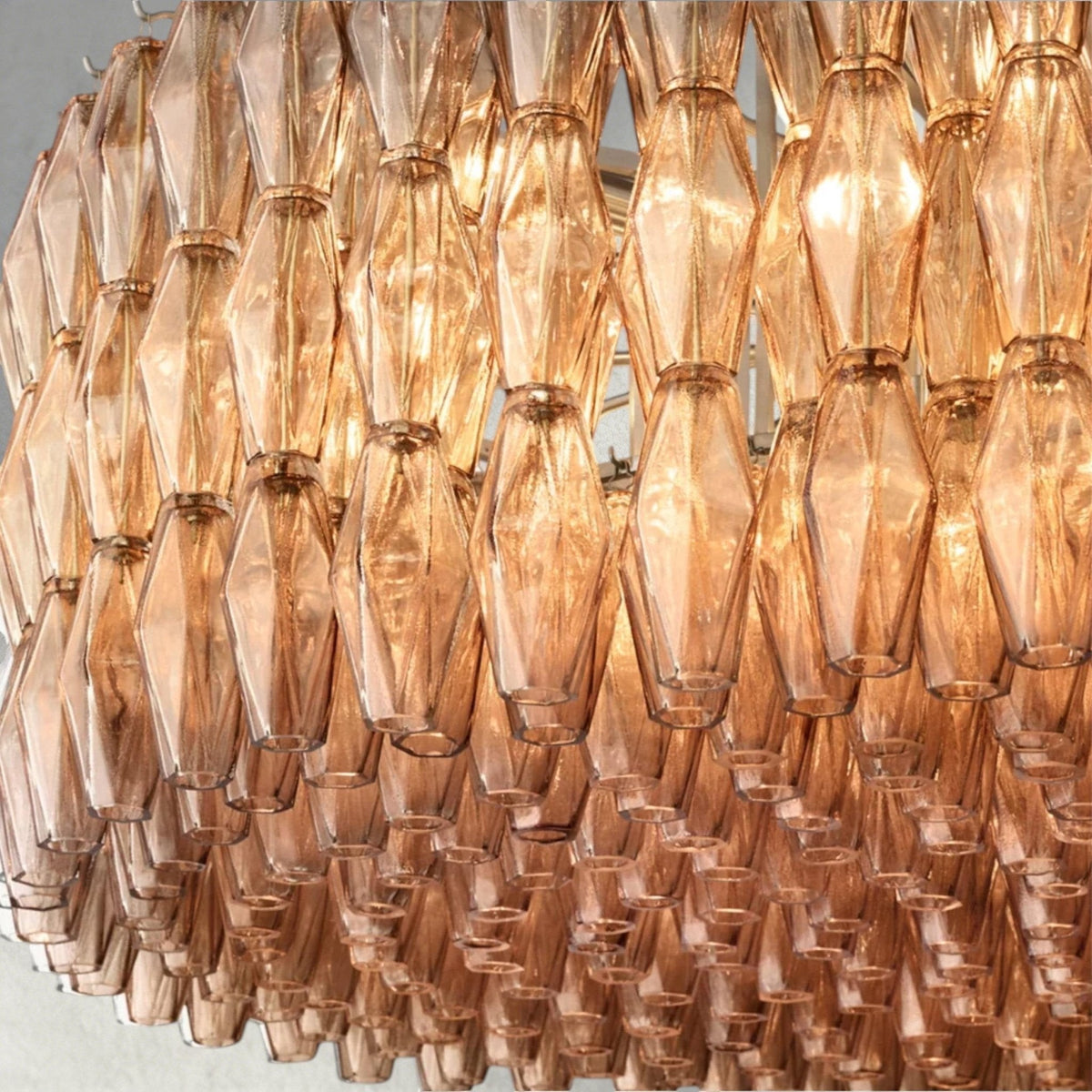 Chiaray Clear/ Smoke Glass Round Chandelier 37", 47", 62" - Zelno