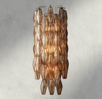 Chiaray CLEAR/ SMOKE GLASS SCONCE 19" - Zelno