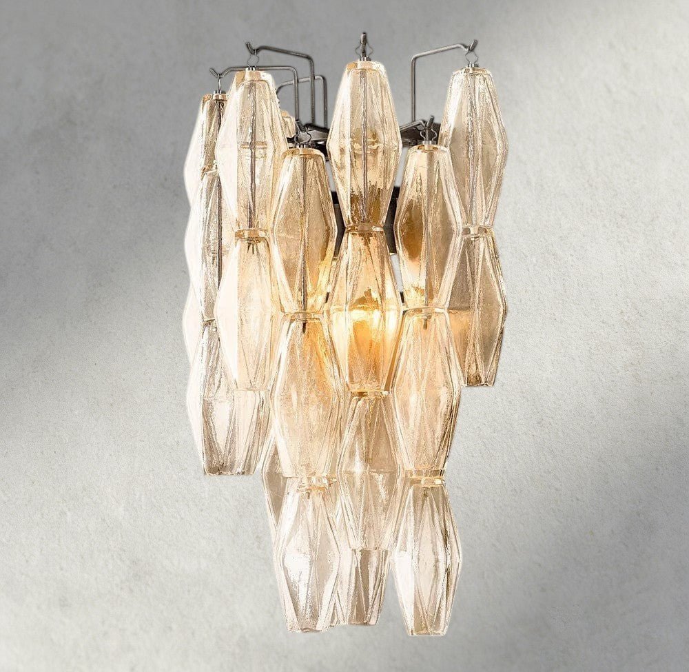 Chiaray CLEAR/ SMOKE GLASS SCONCE 19" - Zelno