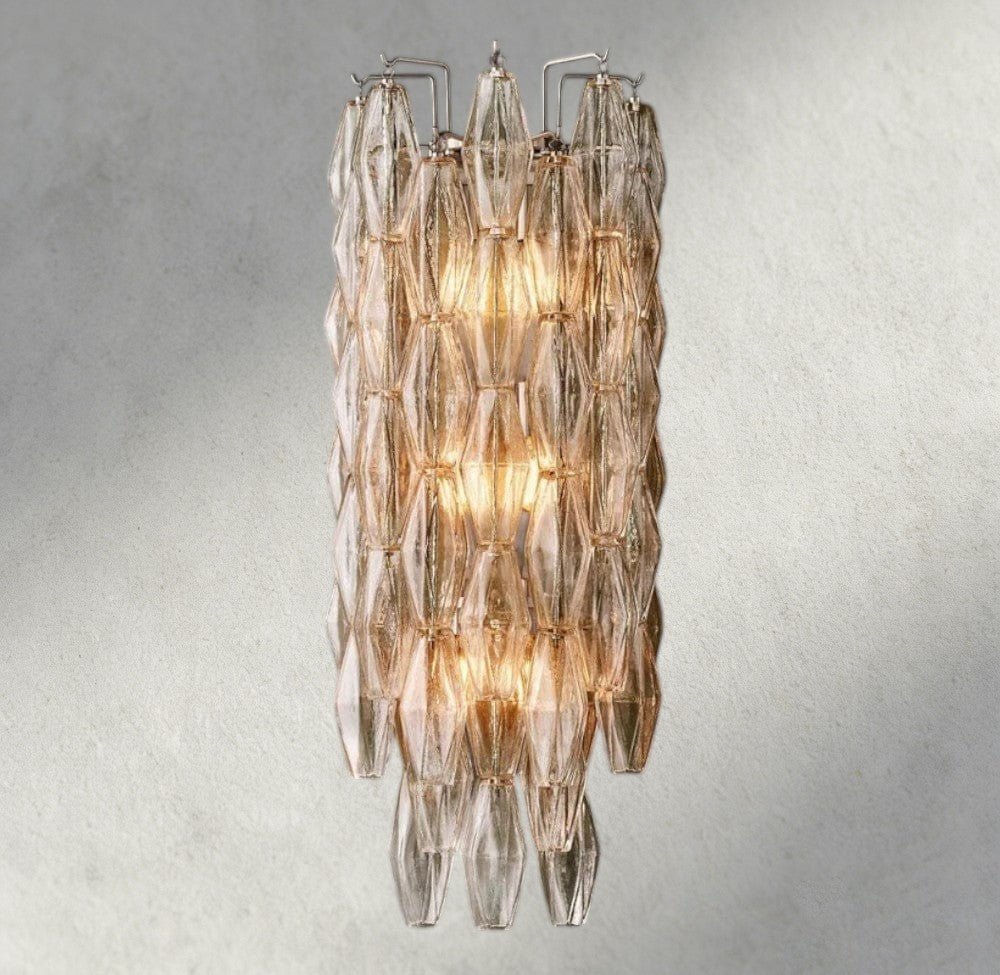 Chiaray CLEAR/ SMOKE GLASS SCONCE 19" - Zelno