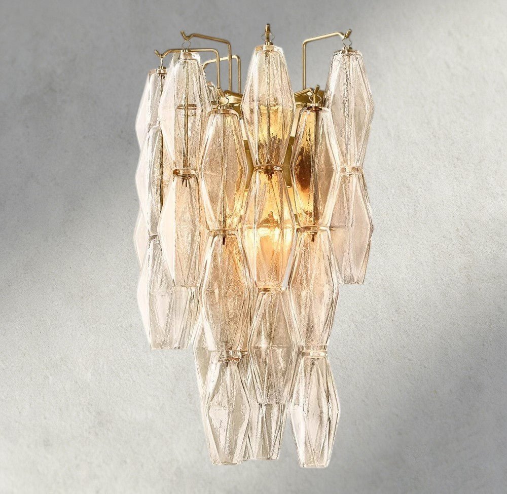 Chiaray CLEAR/ SMOKE GLASS SCONCE 19" - Zelno