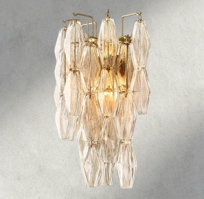 Chiaray CLEAR/ SMOKE GLASS SCONCE 19" - Zelno