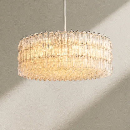 CHRAFZ Clear Glass Round Chandelier 37"47"62" - Zelno