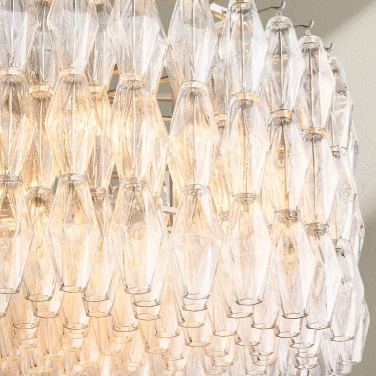 CHRAFZ Clear Glass Round Chandelier 37"47"62" - Zelno