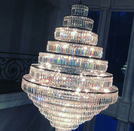 Chrome/ Silver/ Gold Extra Large Chandelier For Foyer Living Room Staircase Crystal Ceiling Lighting Fixture - Zelno Lighting