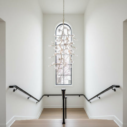 Churippu Branch Brass Chandelier - Zelno Lighting