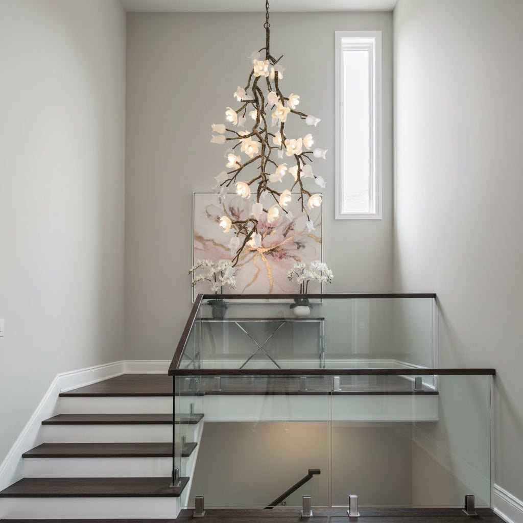 Churippu Branch Brass Chandelier - Zelno Lighting