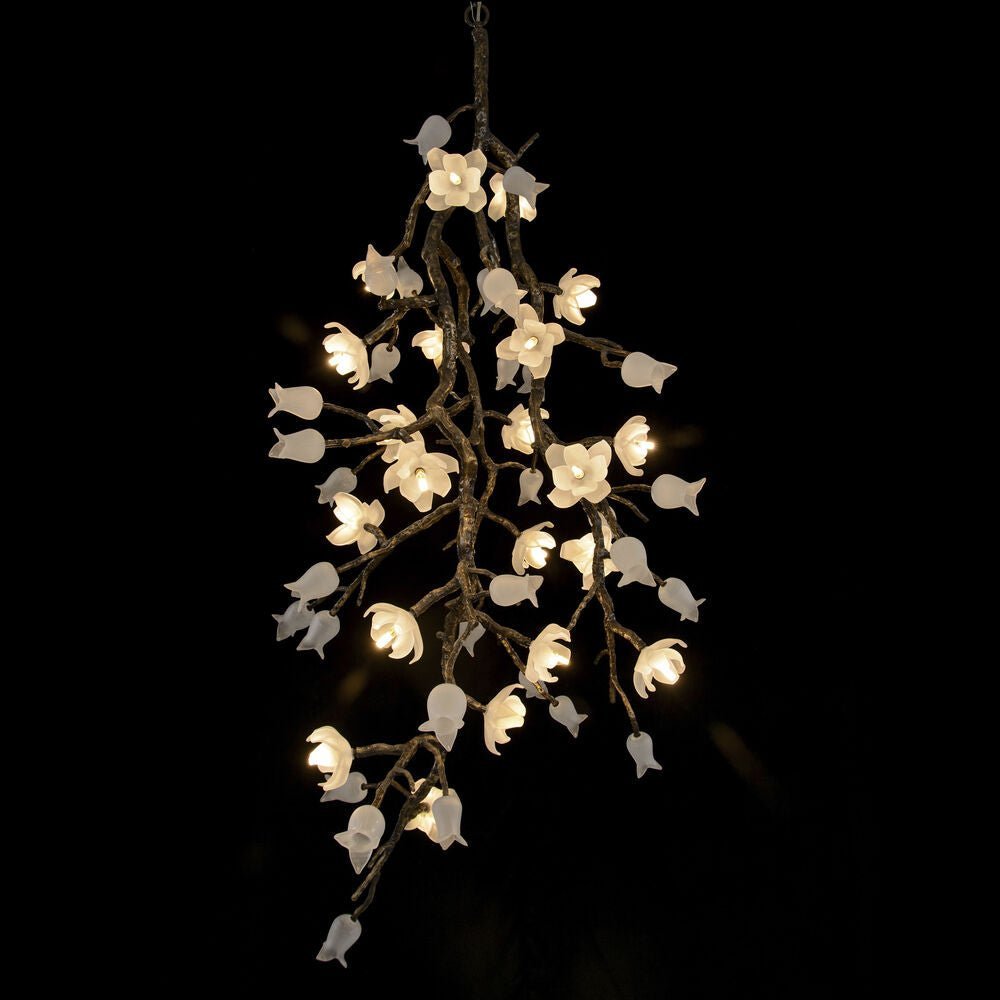 Churippu Branch Brass Chandelier - Zelno Lighting