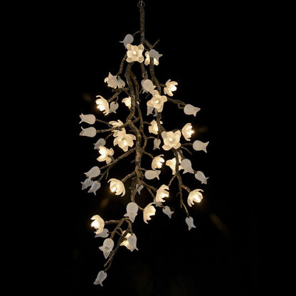 Churippu Branch Brass Chandelier - Zelno Lighting