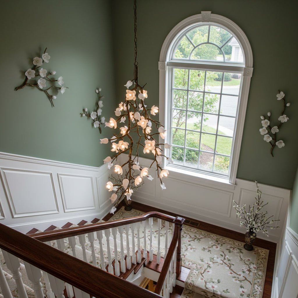 Churippu Branch Brass Chandelier - Zelno Lighting