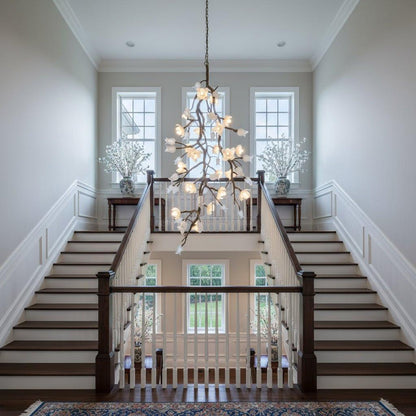 Churippu Branch Brass Chandelier - Zelno Lighting