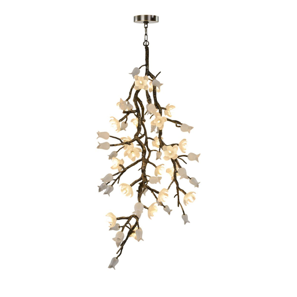 Churippu Branch Brass Chandelier - Zelno Lighting