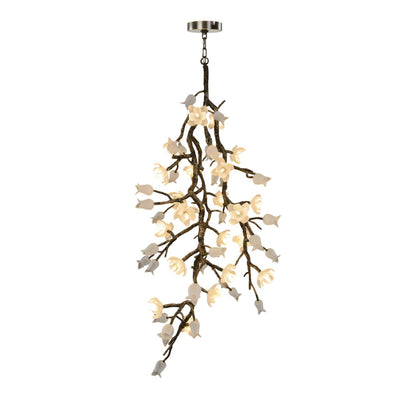 Churippu Branch Brass Chandelier - Zelno Lighting