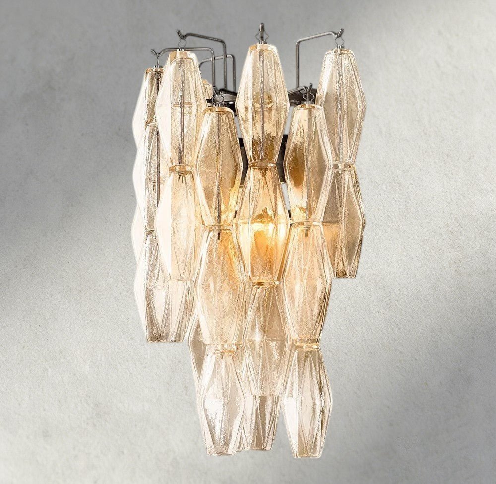 CIHELA CLEAR/ SMOKE GLASS SCONCE 19" - zelnolighting
