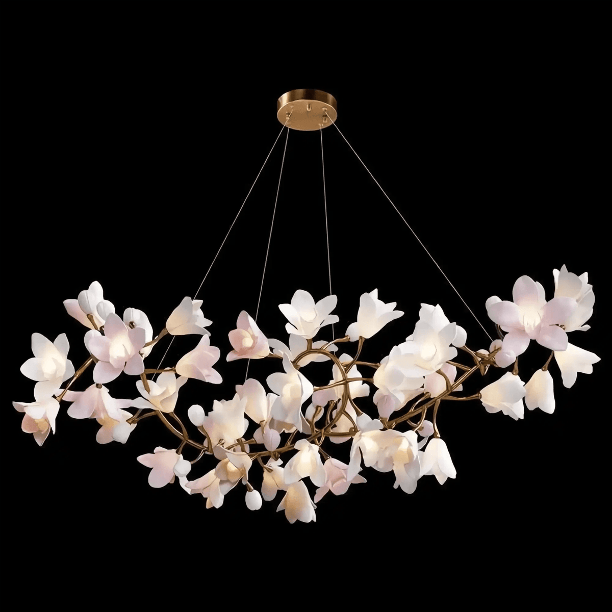 Circular Blossom Chandelier - Zelno Lighting