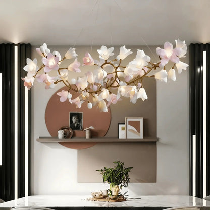 Circular Blossom Chandelier - Zelno Lighting