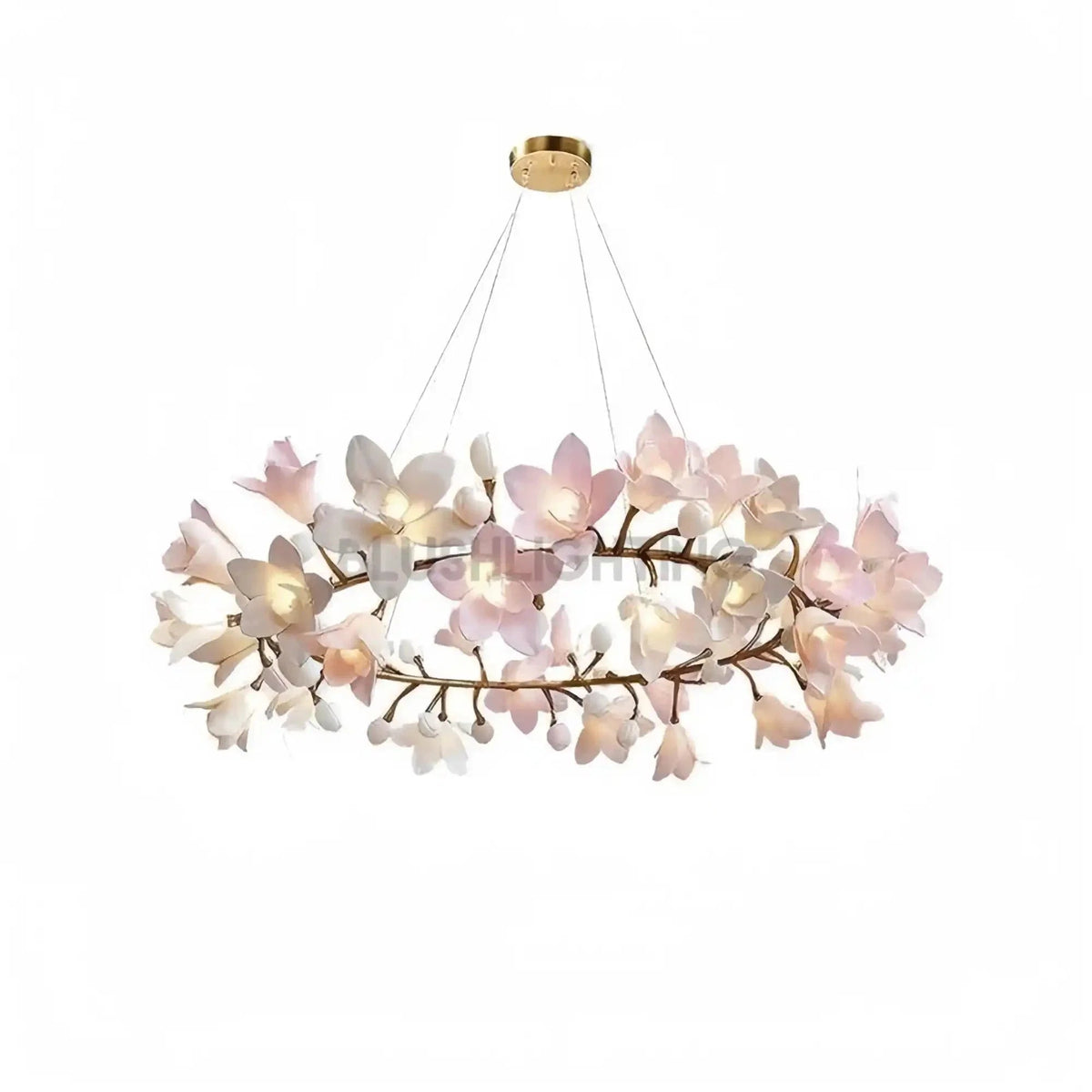 Circular Blossom Chandelier - Zelno Lighting