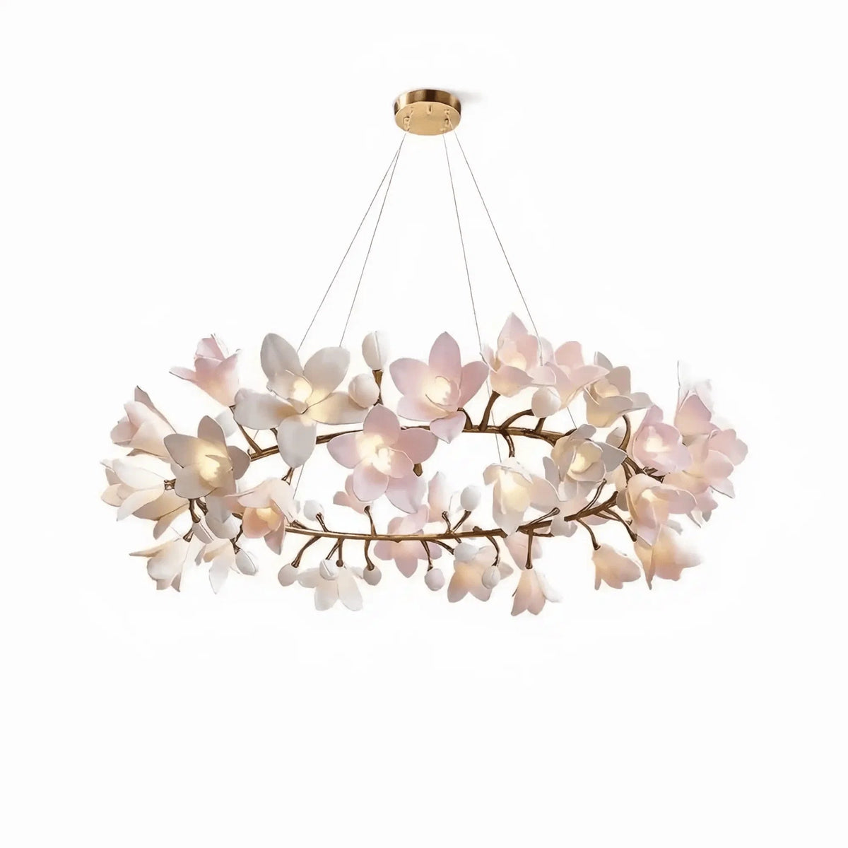 Circular Blossom Chandelier - Zelno Lighting