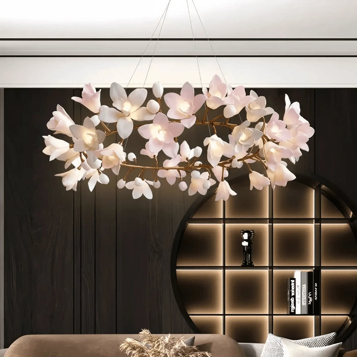 Circular Blossom Chandelier - Zelno Lighting