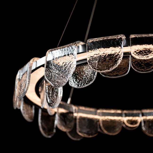 Circular Glass Chandelier - Zelno Lighting