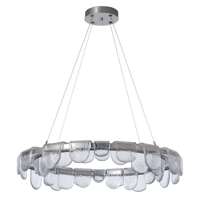 Circular Glass Chandelier - Zelno Lighting